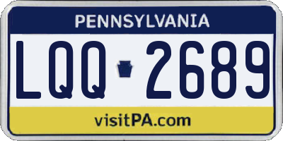 PA license plate LQQ2689
