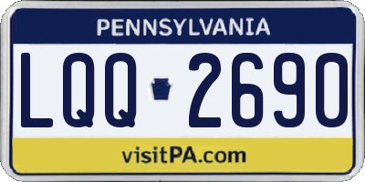 PA license plate LQQ2690