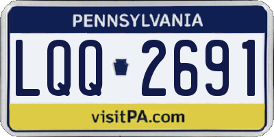 PA license plate LQQ2691