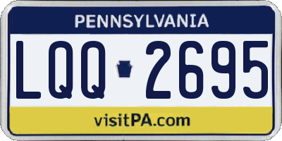 PA license plate LQQ2695