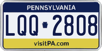 PA license plate LQQ2808