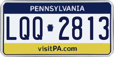 PA license plate LQQ2813