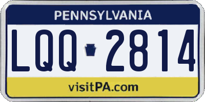 PA license plate LQQ2814