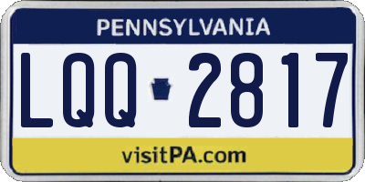PA license plate LQQ2817