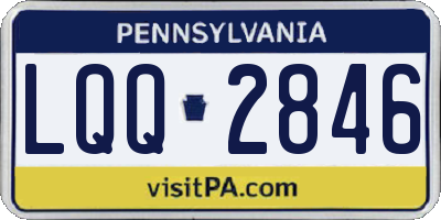 PA license plate LQQ2846