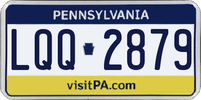 PA license plate LQQ2879