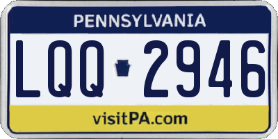 PA license plate LQQ2946