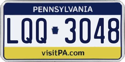 PA license plate LQQ3048