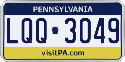 PA license plate LQQ3049