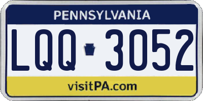 PA license plate LQQ3052