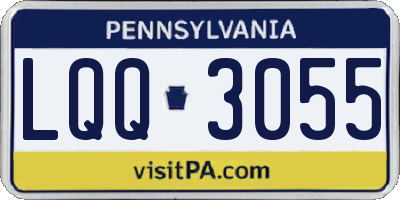 PA license plate LQQ3055