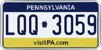 PA license plate LQQ3059