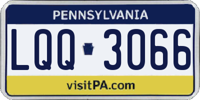 PA license plate LQQ3066