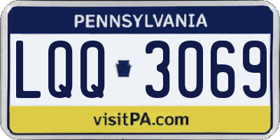 PA license plate LQQ3069