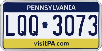 PA license plate LQQ3073