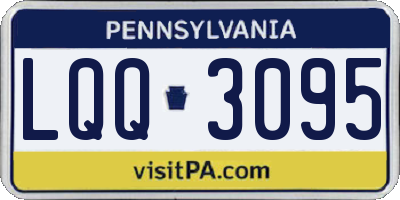 PA license plate LQQ3095