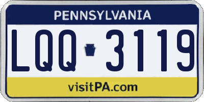 PA license plate LQQ3119