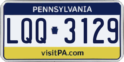 PA license plate LQQ3129