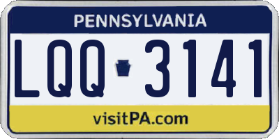 PA license plate LQQ3141