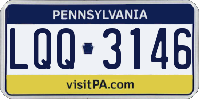 PA license plate LQQ3146