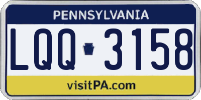 PA license plate LQQ3158