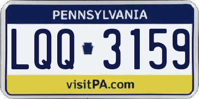 PA license plate LQQ3159