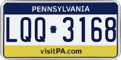 PA license plate LQQ3168