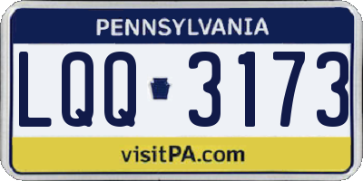 PA license plate LQQ3173