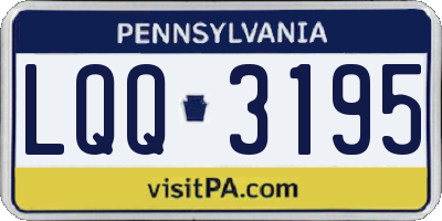 PA license plate LQQ3195