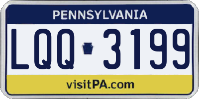 PA license plate LQQ3199