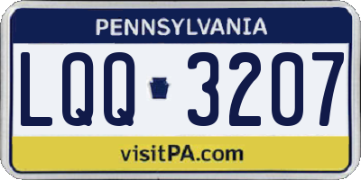 PA license plate LQQ3207