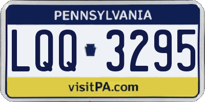 PA license plate LQQ3295