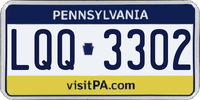PA license plate LQQ3302