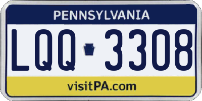 PA license plate LQQ3308