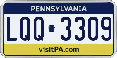 PA license plate LQQ3309