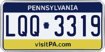 PA license plate LQQ3319