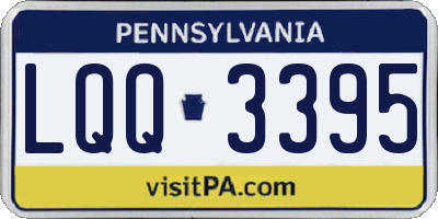 PA license plate LQQ3395