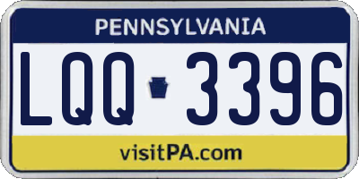 PA license plate LQQ3396