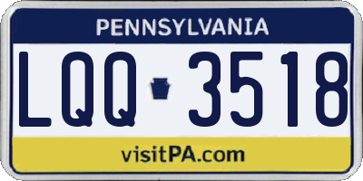 PA license plate LQQ3518