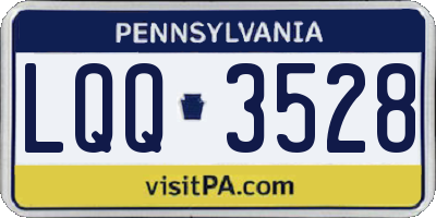 PA license plate LQQ3528