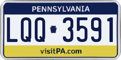 PA license plate LQQ3591