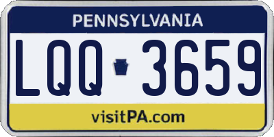 PA license plate LQQ3659