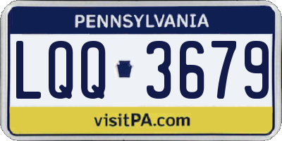 PA license plate LQQ3679