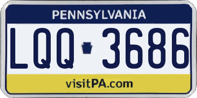 PA license plate LQQ3686