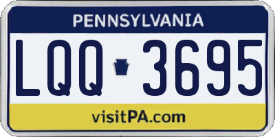 PA license plate LQQ3695
