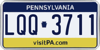 PA license plate LQQ3711