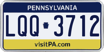 PA license plate LQQ3712