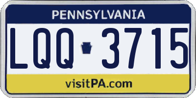 PA license plate LQQ3715