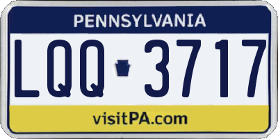 PA license plate LQQ3717