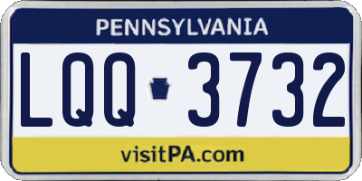 PA license plate LQQ3732